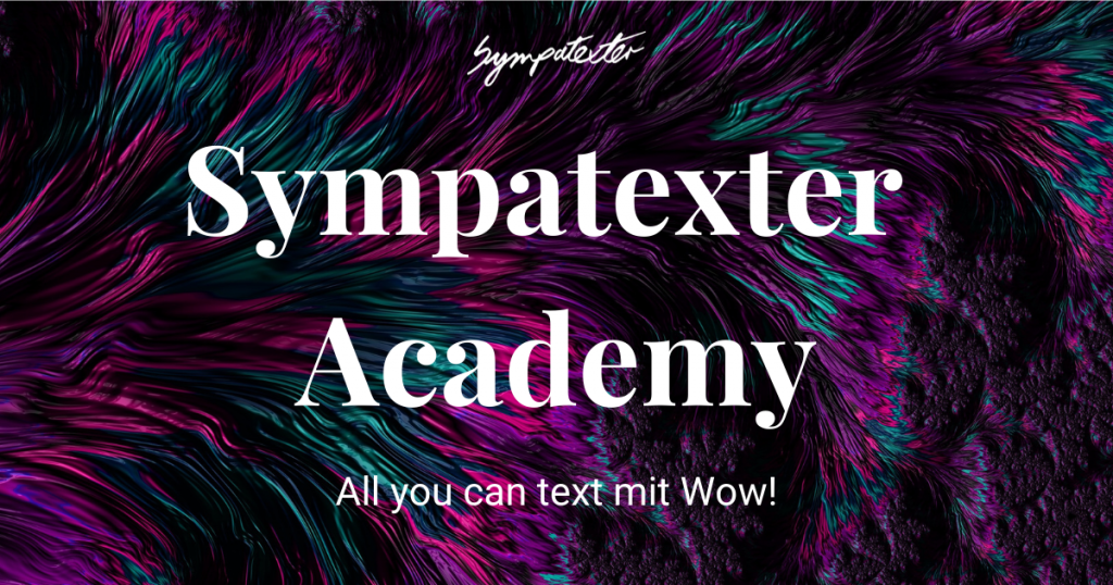 Jahresrückblick 2019: das große Thema 2020 wird mein Signature Programm, die Sympatexter Academy, sein.